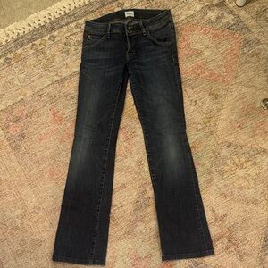 Hudson Jeans Women's mid rise Dark Blue Baby Boot Cut